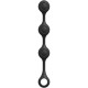 Черные утяжеленные анальные шарики Anal Essentials Weighted Silicone Anal Balls - 34,3 см. (черный)