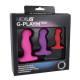 Набор из 3 цветных вибровтулок Nexus G-Play+ Trio (разноцветный)