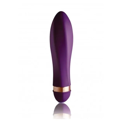 Фиолетовый закрученный мини-вибратор Twister - 14 см. (фиолетовый)