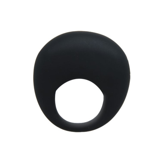 Черное вибрирующее эрекционное кольцо Trap (черный)