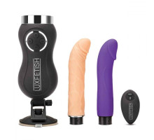 Портативная секс-машина Thrusting Compact Sex Machine c 2 насадками (разноцветный)