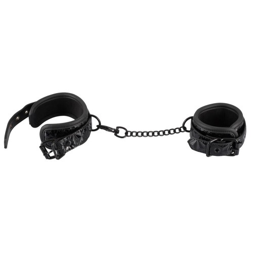 Наручники с геометрическим узором Bad Kitty Handcuffs (черный)
