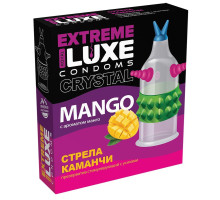 Стимулирующий презерватив  Стрела команчи  с ароматом ванили - 1 шт. (прозрачный)