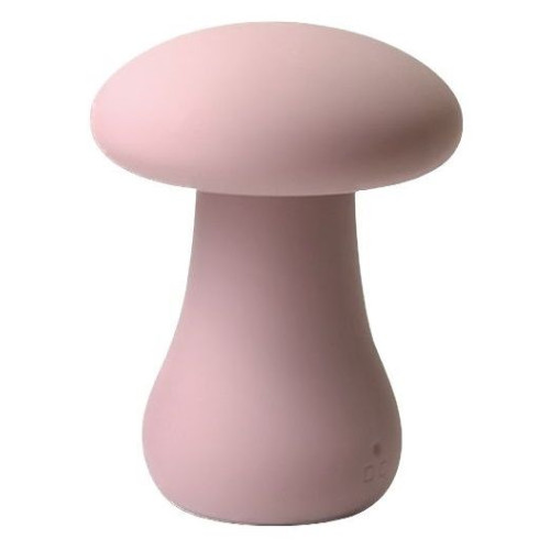 Розовый перезаряжаемый клиторальный стимулятор-грибочек Oyster Mushroom (розовый)