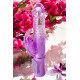 Фиолетовый хай-тек вибратор High-Tech fantasy с вращением бусин - 24,5 см. (фиолетовый)