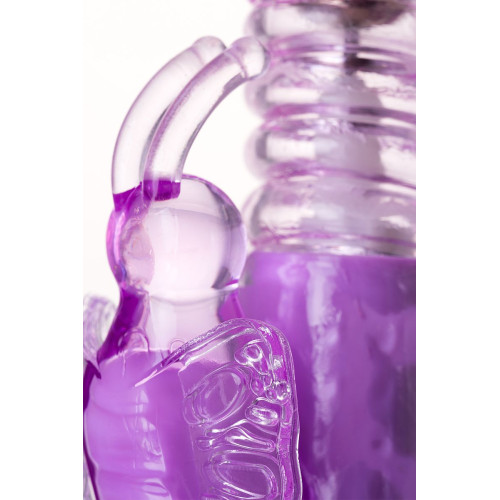 Фиолетовый хай-тек вибратор High-Tech fantasy с вращением бусин - 24,5 см. (фиолетовый)