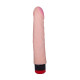 Вибратор с большой розовой головкой ART-Style №1 - 22 см. (телесный)