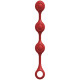 Красные утяжеленные анальные шарики Anal Essentials Weighted Silicone Anal Balls - 34,3 см. (красный)