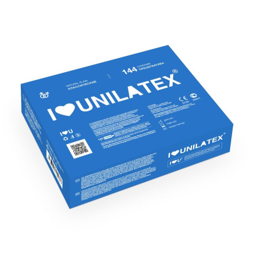 Классические презервативы Unilatex Natural Plain - 144 шт. (телесный)