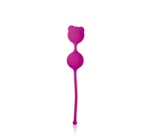 Ярко-розовые вагинальные шарики с ушками Cosmo (ярко-розовый)