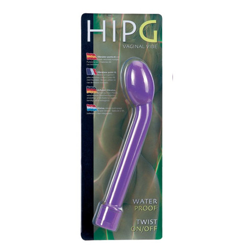 Фиолетовый вибростимулятор для G-точки HIP-G - 18,5 см. (фиолетовый)