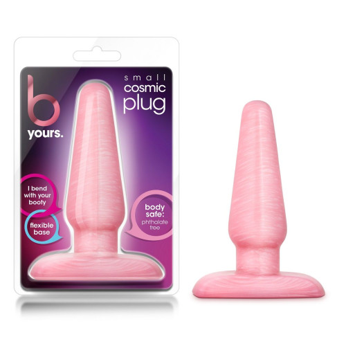 Розовая анальная пробка B Yours Small Cosmic Plug - 10,1 см. (розовый)
