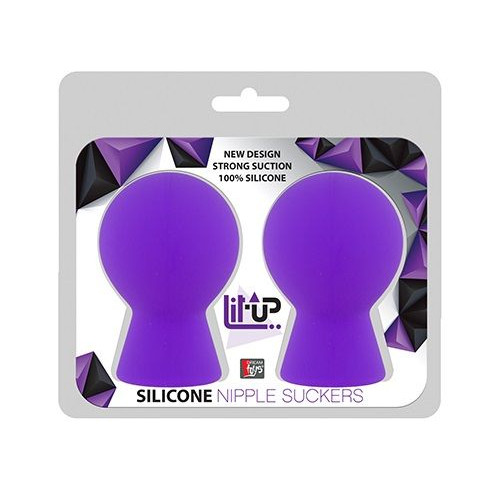 Фиолетовые присоски для груди LIT-UP NIPPLE SUCKERS SMALL PURPLE (фиолетовый)
