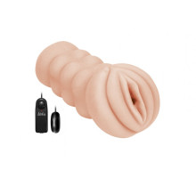 Мастурбатор-вагина с вибрацией Satisfaction Vibro Honeypot (телесный)