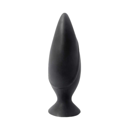 Черная большая анальная пробка Mojo Spades Large Butt Plug - 12 см. (черный)