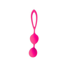 Розовые вагинальные шарики с петлёй Cosmo (розовый)