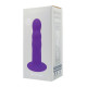 Фиолетовый фаллоимитатор двойной плотности Hitsens 3 - 17,7 см. (фиолетовый)