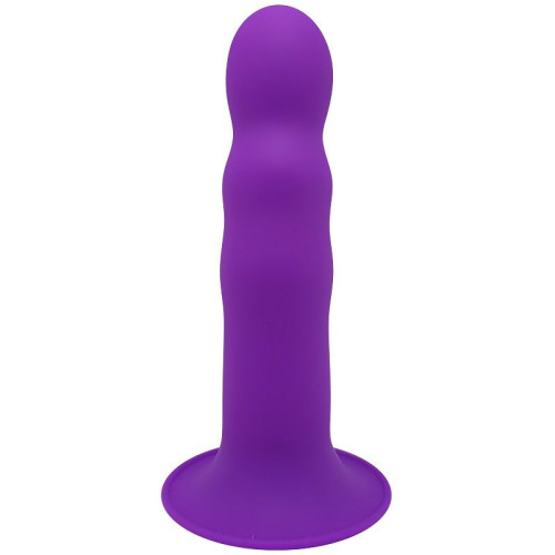 Фиолетовый фаллоимитатор двойной плотности Hitsens 3 - 17,7 см. (фиолетовый)