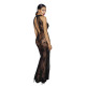 Длинное платье с роскошным разрезом Long tulle dress (черный|L)