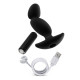 Черный анальный вибратор Silicone Vibrating Prostate Massager 04 - 16,5 см. (черный)
