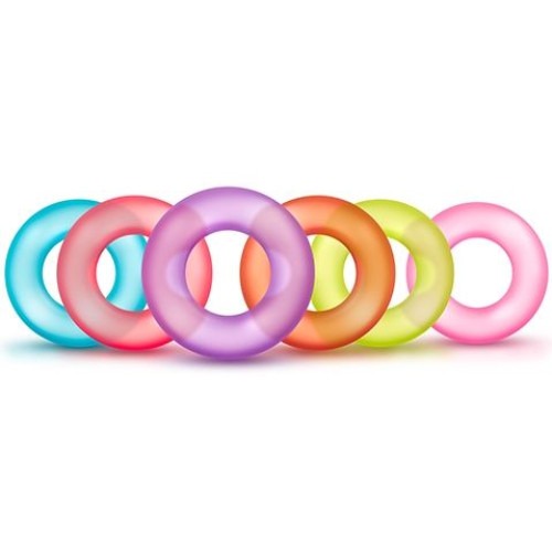 Набор из 6 эрекционных колец King of the Ring (разноцветный)