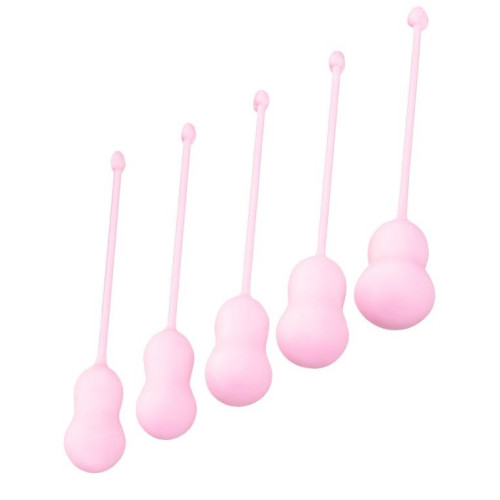 Набор из 5 розовых вагинальных шариков Tulips (розовый)