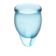 Набор голубых менструальных чаш Feel confident Menstrual Cup (голубой)