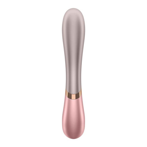 Нежно-розовый вибратор-кролик Hot Lover с возможностью управления через приложение - 19,3 см. (нежно-розовый)
