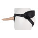 Пустотелый страпон Harness CLASSIC с бандажом - 15,5 см. (телесный с черным)