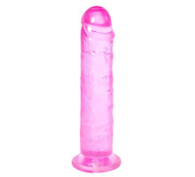 Розовый фаллоимитатор Distortion - 18 см. (розовый)