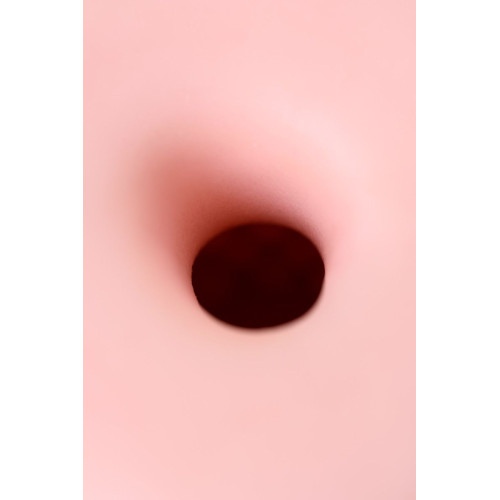 Мастурбатор-анус Opus E Donut с возможностью подключения электростимуляции (телесный с черным)