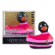 Вибратор-уточка I Rub My Duckie 2.0 Colors с черно-розовыми полосками (черный с розовым)