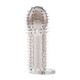 Насадка-удлинитель с кольцом для мошонки Nubby Sleeve - 12 см. (дымчатый)
