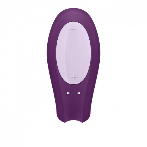 Фиолетовый вибратор для пар Double Joy с управлением через приложение (фиолетовый)
