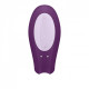 Фиолетовый вибратор для пар Double Joy с управлением через приложение (фиолетовый)