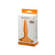 Оранжевый анальный стимулятор Small Anal Plug flash - 12 см. (оранжевый)
