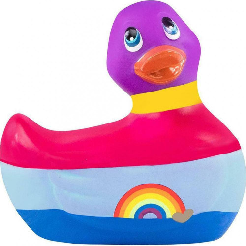 Вибратор-уточка I Rub My Duckie 2.0 Colors с разноцветными полосками (разноцветный)