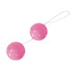Розовые глянцевые вагинальные шарики (розовый)