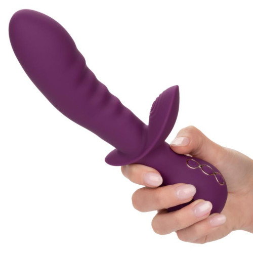 Фиолетовый универсальный вибратор Lover - 22,25 см. (фиолетовый)