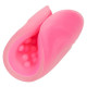 Розовый рельефный мастурбатор Beaded Grip (розовый)
