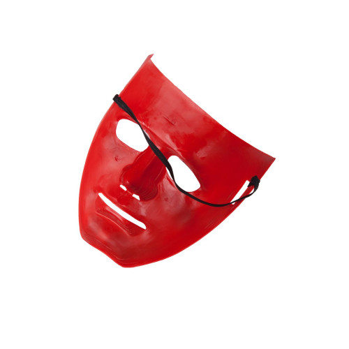 Красная маска из пластика (красный)