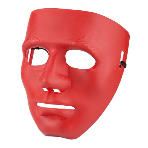 Красная маска из пластика (красный)