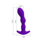 Фиолетовый анальный стимулятор простаты с вибрацией Yale - 14,5 см. (фиолетовый)