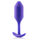 Фиолетовая пробка для ношения B-vibe Snug Plug 2 - 11,4 см. (фиолетовый)