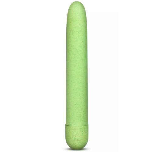 Зелёный биоразлагаемый вибратор Eco - 17,8 см. (зеленый)