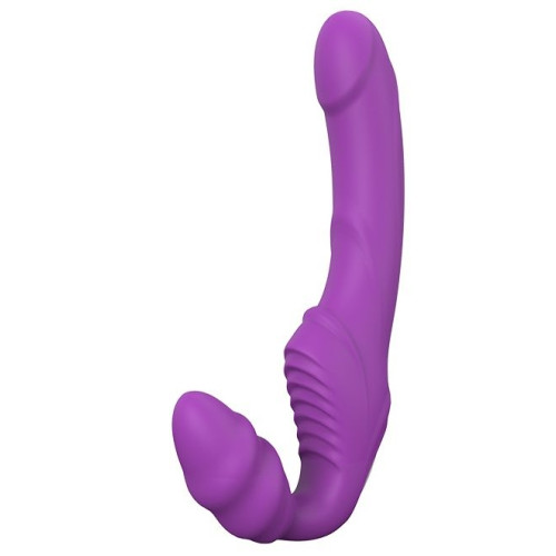 Фиолетовый безремневой вибрострапон DOUBLE DIPPER (фиолетовый)