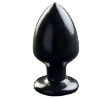 Черная большая анальная пробка MAGNUM 10 - 14,5 см. (черный)