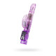 Фиолетовый вибратор High-Tech fantasy с клиторальным лепестком - 21 см. (фиолетовый)