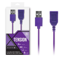 Фиолетовый удлинитель USB-провода - 100 см. (фиолетовый)