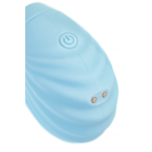 Голубой вакуум-волновой стимулятор клитора Scall (голубой)